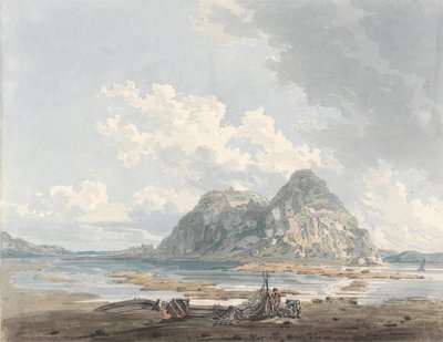 Roca y castillo de Dumbarton de Thomas Girtin